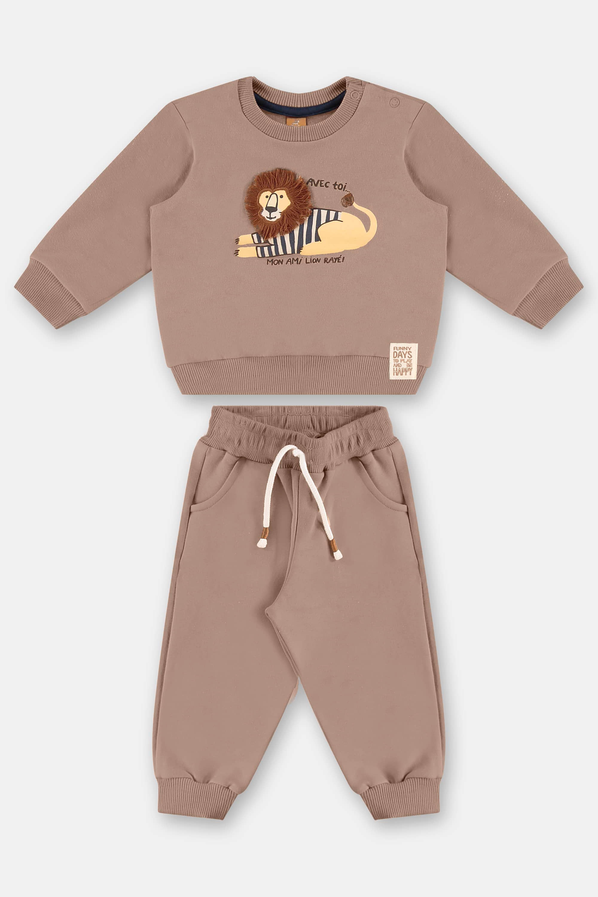 Conjunto para Bebê Menino em Molecotton (Marrom) Up Baby - Imagem 30
